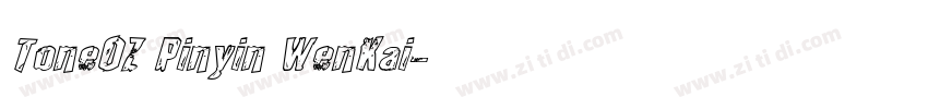 ToneOZ Pinyin WenKai字体转换